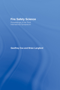 Imagen de portada: Fire Safety Science 1st edition 9781851667192