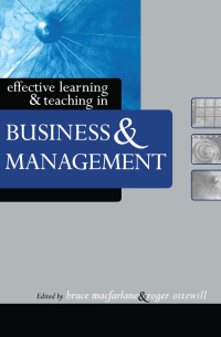 Titelbild: Effective Learning and Teaching in Business and Management 1st edition 9781138419834