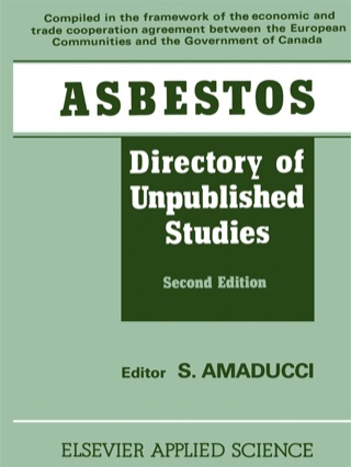 Imagen de portada: Asbestos 1st edition 9781851660735