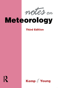 Omslagafbeelding: Notes on Meterology 1st edition 9780750617369