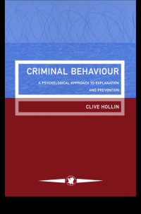 Cover image: Criminal Behaviour 1st edition 9781850009559