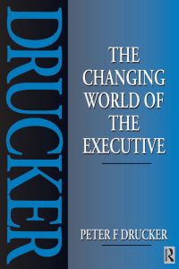 Cover image: The Changing World of the Executive 1st edition 9781138178182