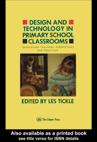 Imagen de portada: Design And Technology In Primary School Classrooms 1st edition 9781138421707