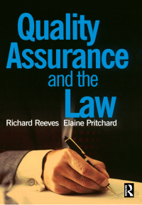 Imagen de portada: Quality Assurance and the Law 1st edition 9781138464421