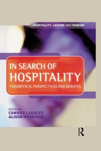 Cover image: In Search of Hospitality 1st edition 9780750645621