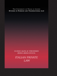 Cover image: Italian Private Law 1st edition 9781844720514