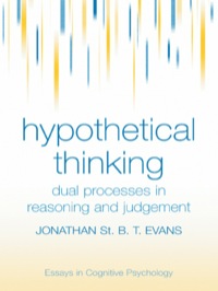 Imagen de portada: Hypothetical Thinking 1st edition 9781841696607