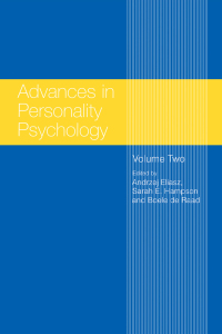 Immagine di copertina: Advances in Personality Psychology 1st edition 9781138877528