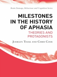 Imagen de portada: Milestones in the History of Aphasia 1st edition 9781841695136