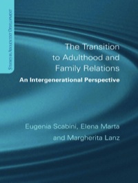 Imagen de portada: The Transition to Adulthood and Family Relations 1st edition 9781841693804