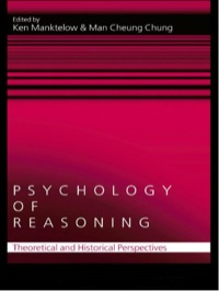 Cover image: Psychology of Reasoning 1st edition 9781841693101