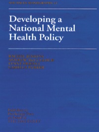 Cover image: Developing a National Mental Health Policy 1st edition 9781138871953