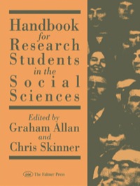 Titelbild: Handbk Research Stud Socl Sci 1st edition 9781850009351