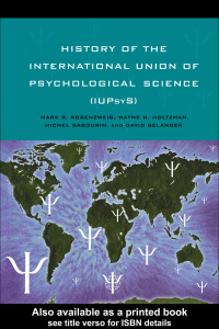 Titelbild: History of the International Union of Psychological Science (IUPsyS) 1st edition 9781841691978