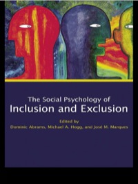 Imagen de portada: Social Psychology of Inclusion and Exclusion 1st edition 9781841690735