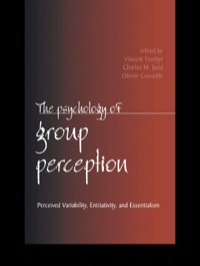صورة الغلاف: The Psychology of Group Perception 1st edition 9781841690612
