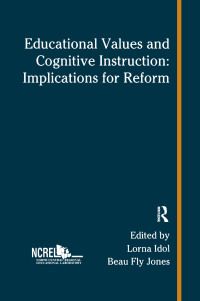 Cover image: Educational Values and Cognitive Instruction 1st edition 9781138993365