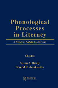 Imagen de portada: Phonological Processes in Literacy 1st edition 9781138437760