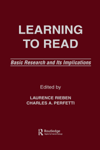 Cover image: Learning To Read 1st edition 9780805805642