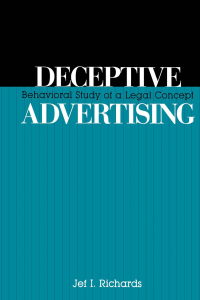Cover image: Deceptive Advertising 1st edition 9781138990623