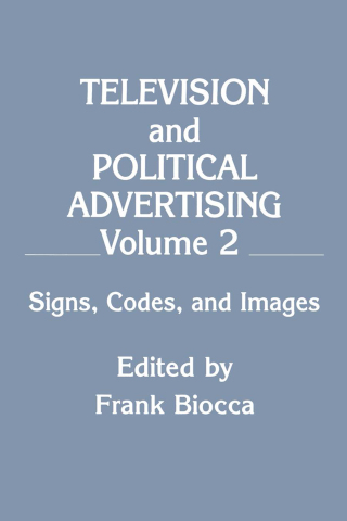 Imagen de portada: Television and Political Advertising 1st edition 9780805806625