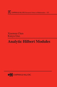 Imagen de portada: Analytic Hilbert Modules 1st edition 9781584883999