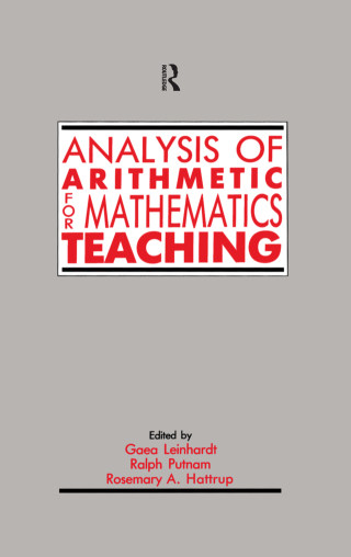Titelbild: Analysis of Arithmetic for Mathematics Teaching 1st edition 9780805809299