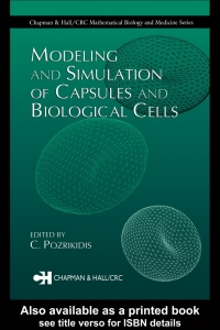 Imagen de portada: Modeling and Simulation of Capsules and Biological Cells 1st edition 9781584883593