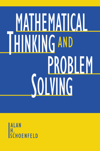 Imagen de portada: Mathematical Thinking and Problem Solving 1st edition 9780805809909