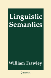 表紙画像: Linguistic Semantics 1st edition 9780805810745