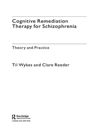Imagen de portada: Cognitive Remediation Therapy for Schizophrenia 1st edition 9781583919705