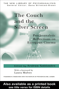 Immagine di copertina: The Couch and the Silver Screen 1st edition 9781583919521