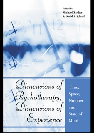 Cover image: Dimensions of Psychotherapy, Dimensions of Experience 1st edition 9781583918630