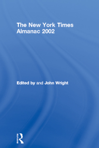 Titelbild: The New York Times Almanac 2002 1st edition 9781579583484