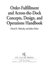 Cover image: Order-Fulfillment and Across-the-Dock Concepts, Design, and Operations Handbook 1st edition 9781574440447