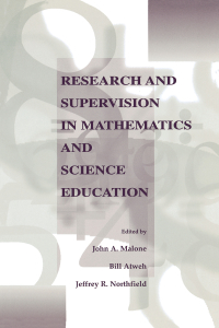 Cover image: Research and Supervision in Mathematics and Science Education 1st edition 9780805829686