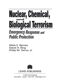 Imagen de portada: Nuclear, Chemical, and Biological Terrorism 1st edition 9781566706513