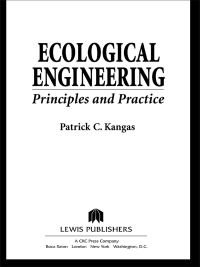 Cover image: Ecological Engineering 1st edition 9781566705998