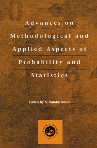 Cover image: Advances on Methodological and Applied Aspects of Probability and Statistics 1st edition 9780367578510