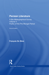 Titelbild: Persian Literature - A Bio-Bibliographical Survey 1st edition 9780947593476