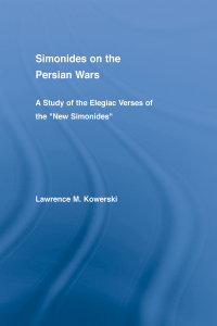 Imagen de portada: Simonides on the Persian Wars 1st edition 9780415972130