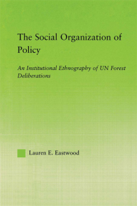 Imagen de portada: The Social Organization of Policy 1st edition 9780415972499