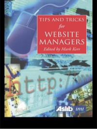 Imagen de portada: Tips and Tricks for Web Site Managers 1st edition 9780851424392
