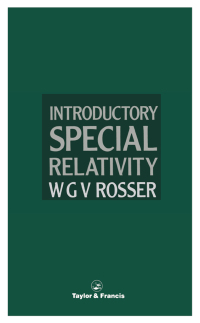 Cover image: Introductory Special Relativity 1st edition 9780850668384