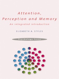 Titelbild: Attention, Perception and Memory 1st edition 9780863776595