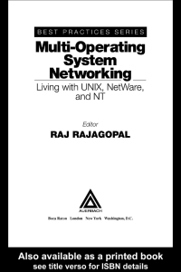 Immagine di copertina: Multi-Operating System Networking 1st edition 9780849398315