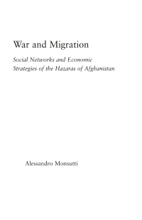 Omslagafbeelding: War and Migration 1st edition 9780415975087