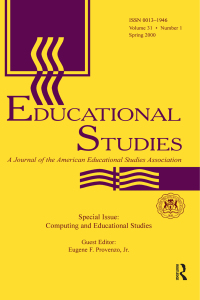 Imagen de portada: Computing and Educational Studies 1st edition 9780805897630