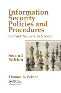 صورة الغلاف: Information Security Policies and Procedures 2nd edition 9780849319587