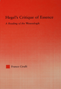 Cover image: Hegel's Critique of Essence 1st edition 9781138011731
